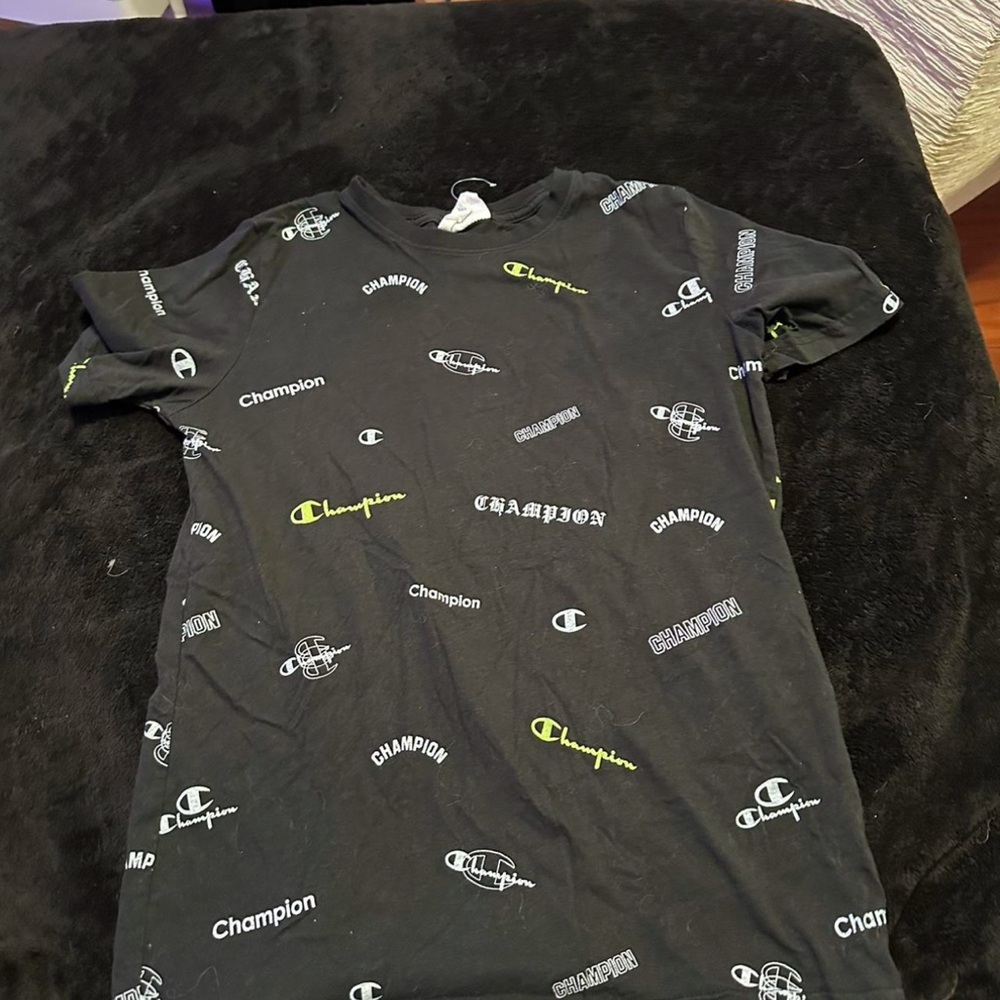 Champion Black Graphic T-Shirt